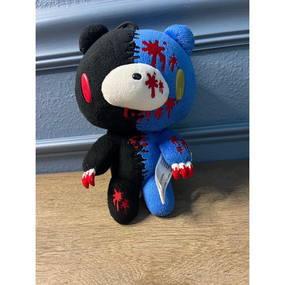 Gloomy Bear Plush Black Blue Blood Splatter‎ Anime Kawaii Stuffed Animal
